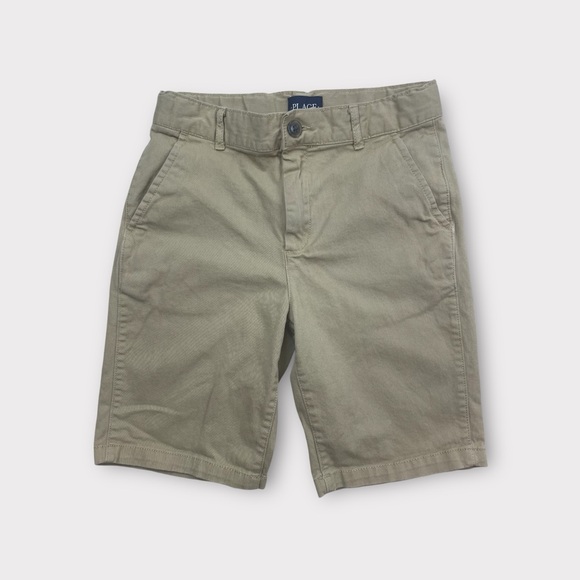 The Children’s Place Boys Size 10 Khaki Uniform Shorts Adjustable Waist - Picture 1 of 4